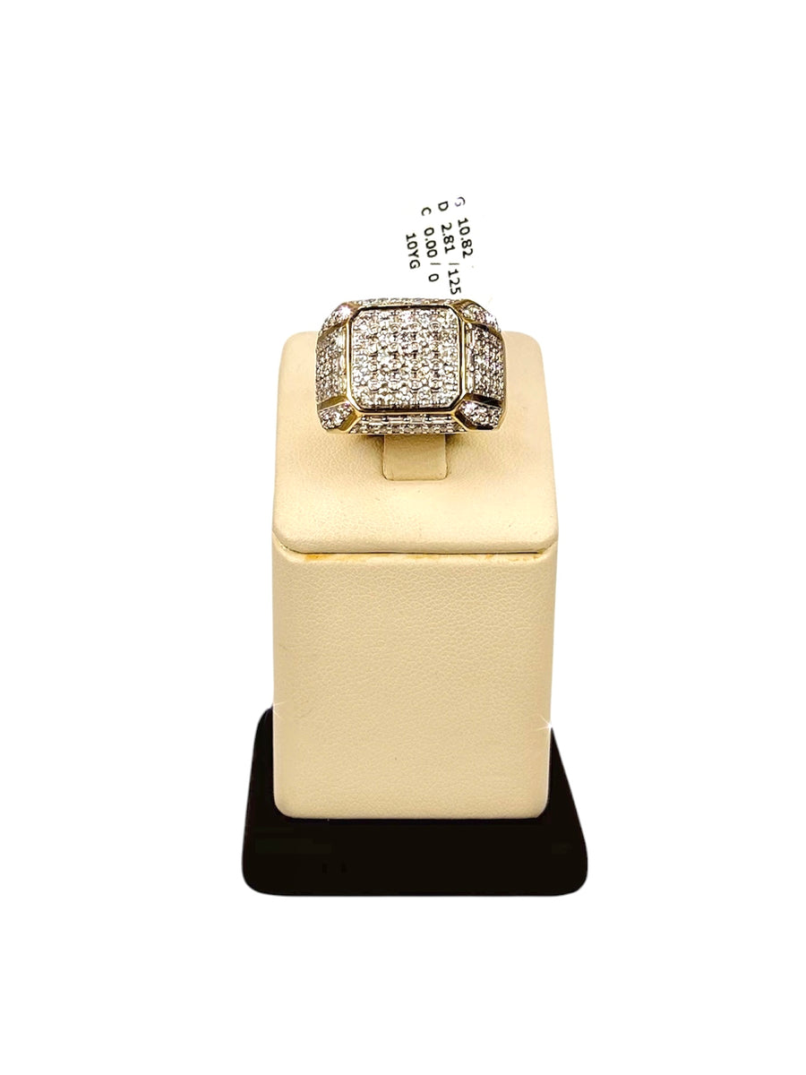 square Diamond Ring