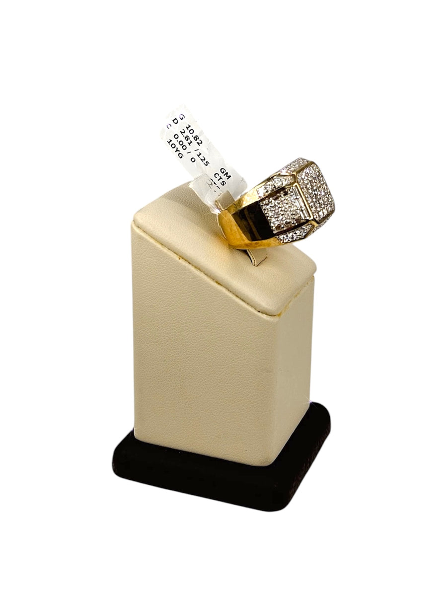 square Diamond Ring
