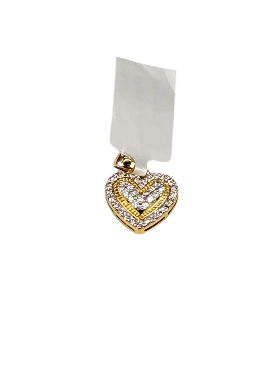 Heart Nugget diamond Pendant