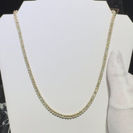 Gold Diamond Baguette Chain