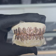 Circle/Rose Cuts Solid Custom Grillz