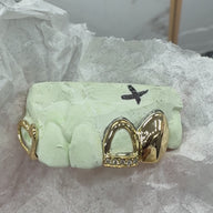 Custom Solid Heart Spacer Grillz