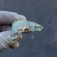 2 Piece Hello Kitty with Open Heart Spacer Grillz