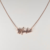 Custom 10KT Solid Gold Name Plate