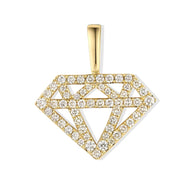 Diamond Charm with Natural Diamonds