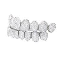 SPECIAL!! Custom 8 top 8 bottom VS1 Diamond Grillz (Zigzag/Honeycomb setting)