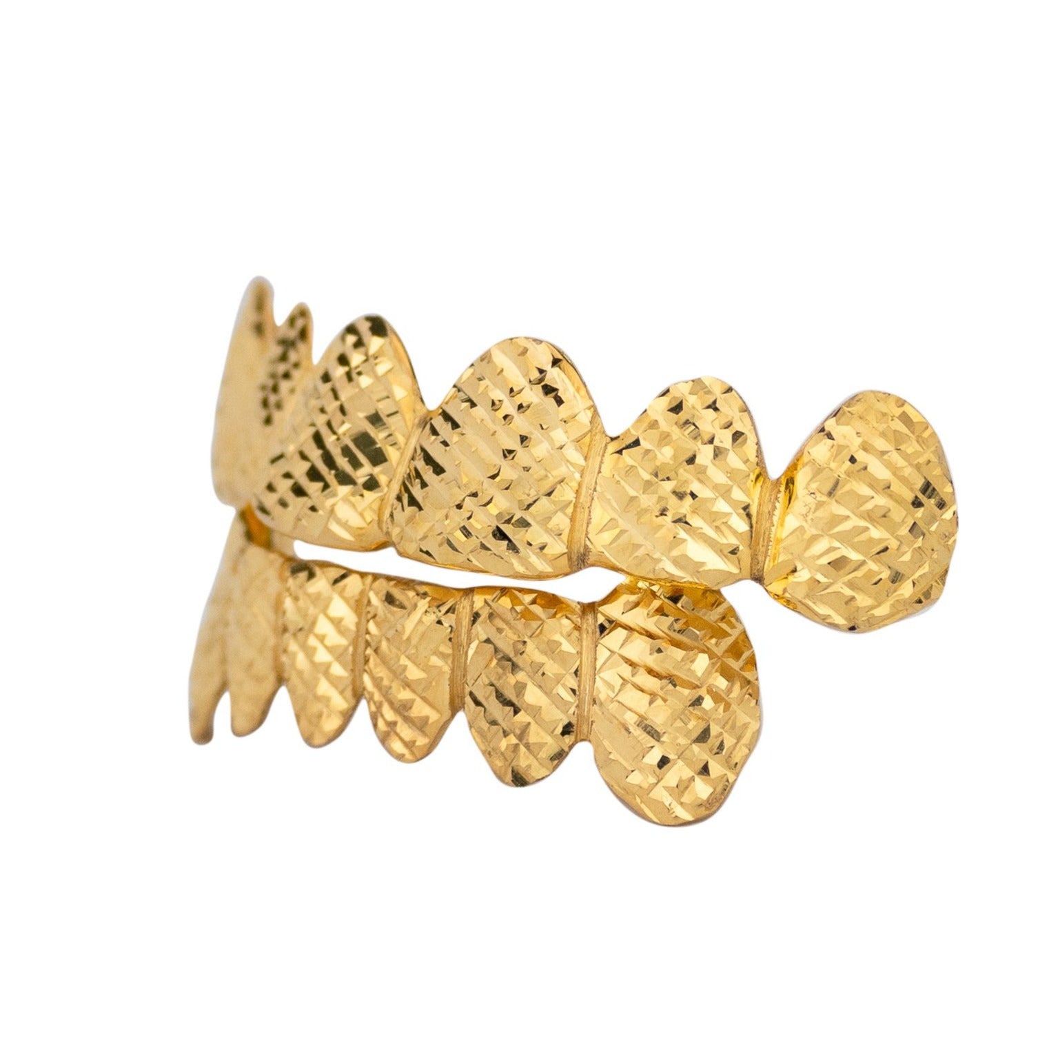 Custom Diamond Cuts Gold Grillz Cali G.